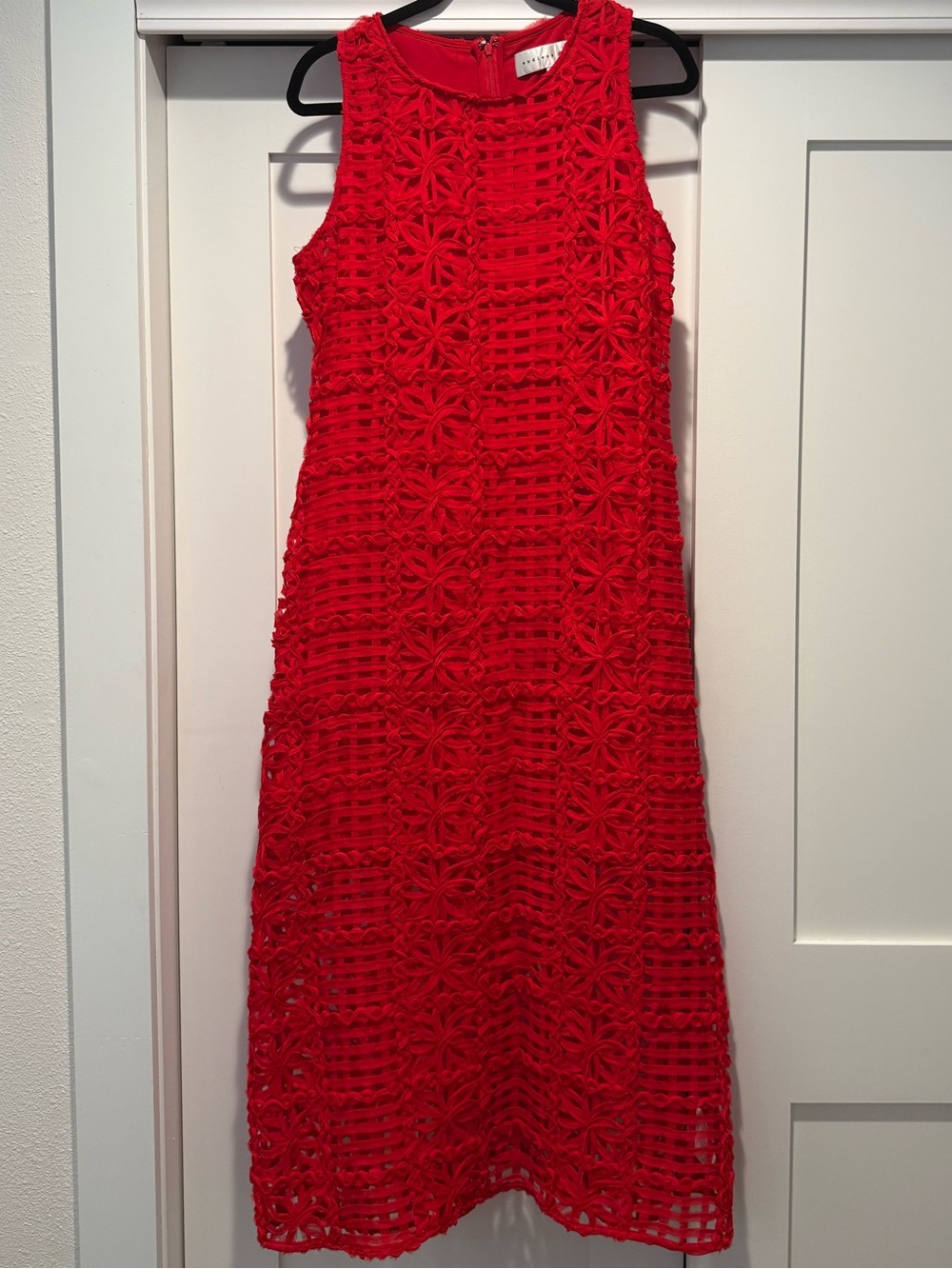 Endless Rose Red Crochet Maxi Dress